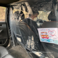 Taxi Driver Car Curtain Divider At Cab Transparent Isolation Film